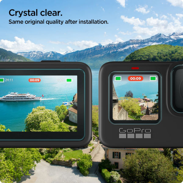 Spigen Tempered Glass Screen Protector Lens GlastR Slim for GoPro Hero 12 / 9 / 10 / 11, 6-Pack AGL03045