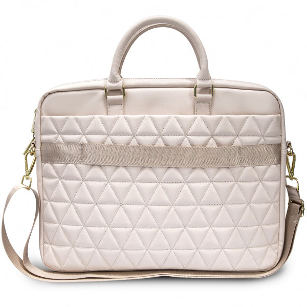 Guess Bag Quilted for 15inch Laptop, Pink