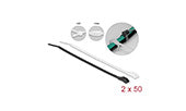 Delock Kabelbinder mit flachem Kopf L 150 x B 3,6 mm 100 Stück