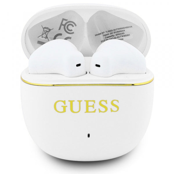Guess Glossy Gold Line Classic, White