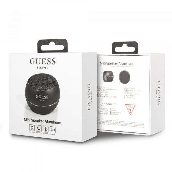 Guess Bluetooth Speaker 3W, Black