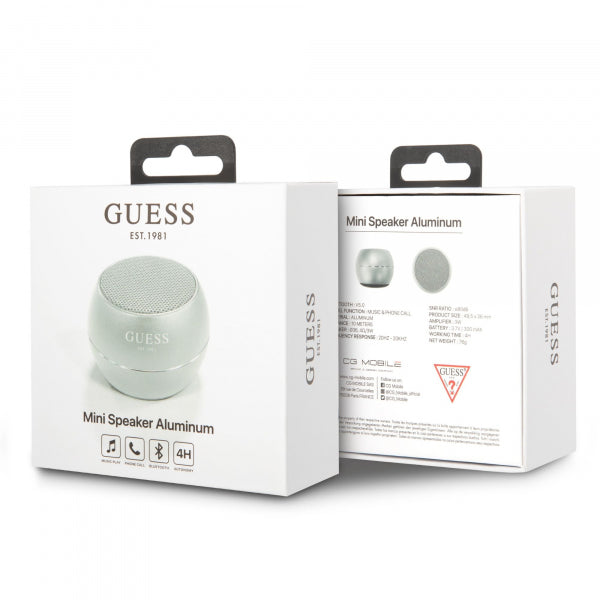 Guess Bluetooth Speaker 3W, Silver