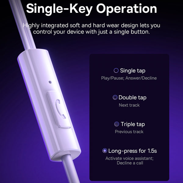 Baseus Handsfree USB-C Encok CZ11, White A00164300213-Z1