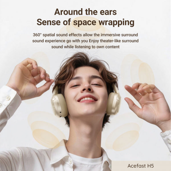 Acefast Handsfree Bluetooth H5, White