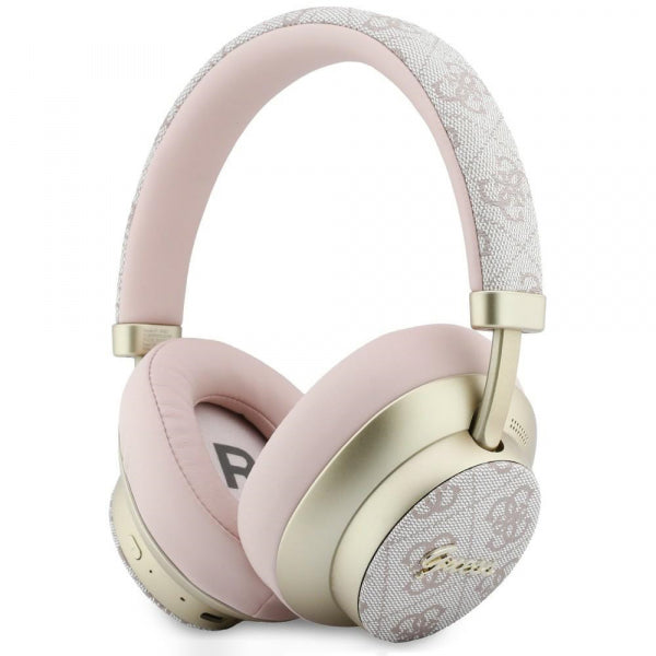 Guess Handsfree Bluetooth 4G Gold Script Metal, Pink
