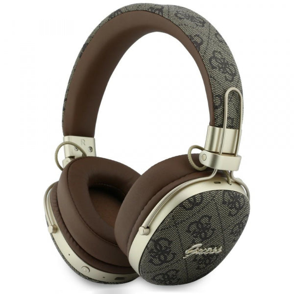 Guess Handsfree Bluetooth Metal 4G Script Logo, Brown