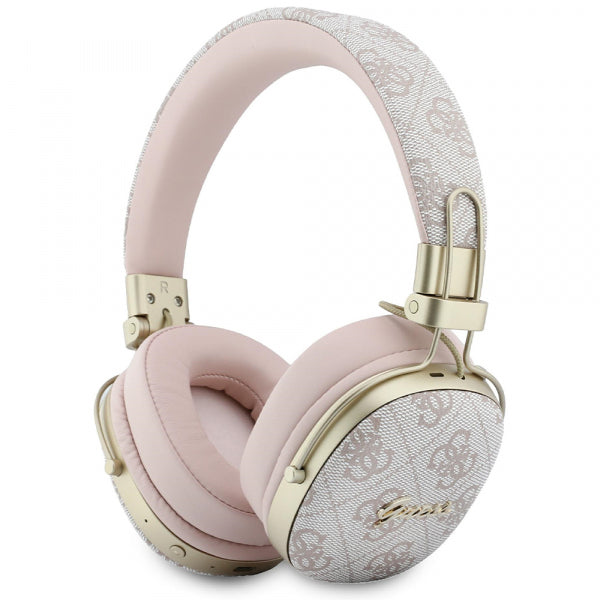 Guess Handsfree Bluetooth Metal 4G Script Logo, Pink