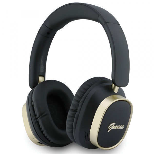 Guess Handsfree Bluetooth Rectangle Metal Script, Black