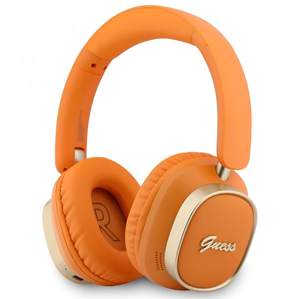 Guess Handsfree Bluetooth Rectangle Metal Script, Orange