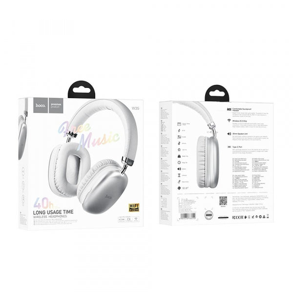 Hoco Handsfree Bluetooth W35, Silver