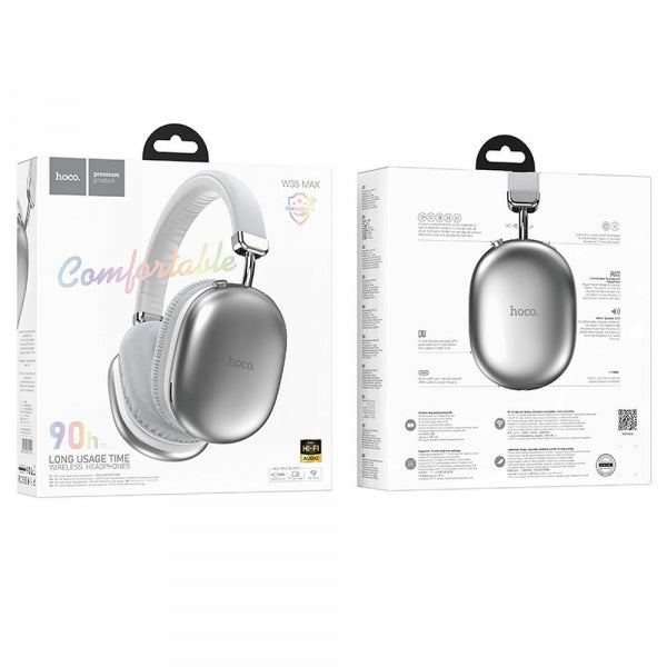 Hoco Handsfree Bluetooth W35 Max, Silver