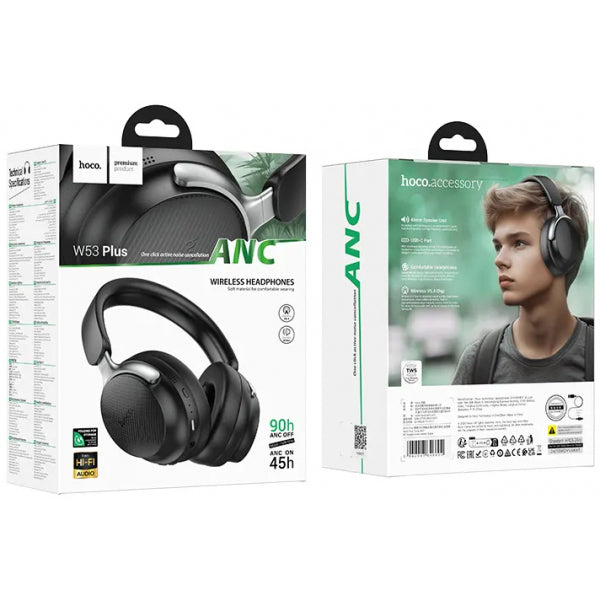 Hoco Handsfree Bluetooth W53 Plus, Black