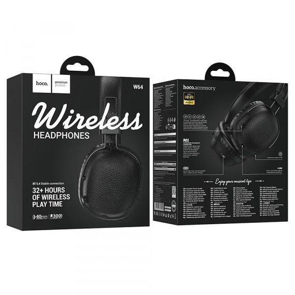 Hoco Handsfree Bluetooth W64, Black