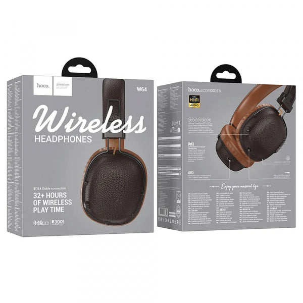 Hoco Handsfree Bluetooth W64, Brown