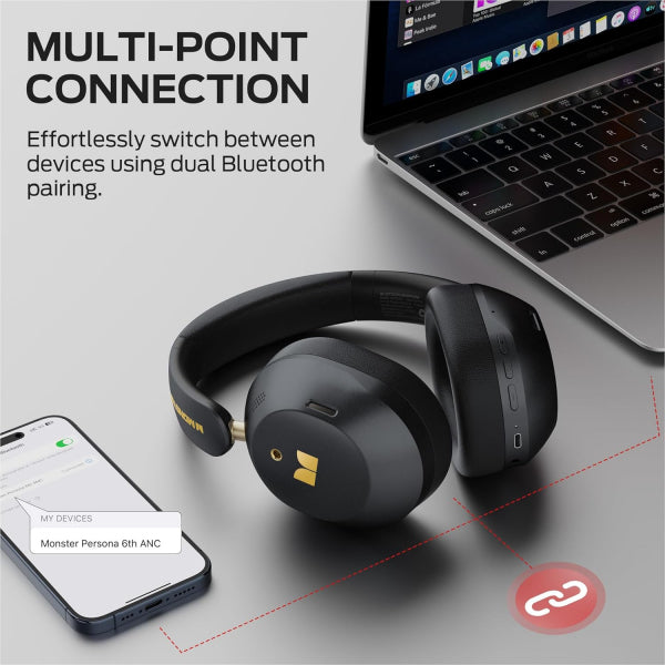 Monster Handsfree Bluetooth Persona 6th, Black