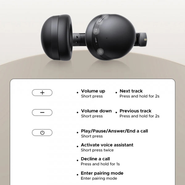 Ugreen Handsfree Bluetooth MultiPoint HiTune Max 2 HP205, Black