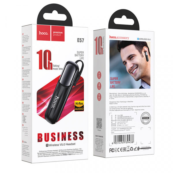 Hoco Handsfree Bluetooth E57, Black