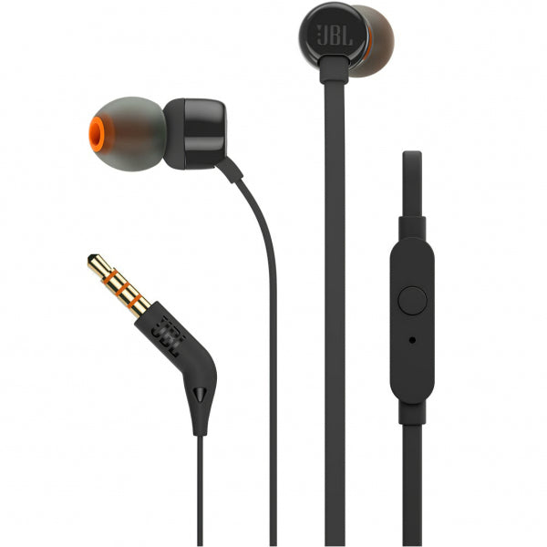 JBL Handsfree 3.5mm T110, Black JBLT110BLK