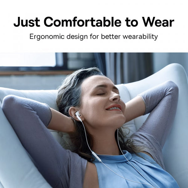 Baseus Handsfree USB-C Encok C18, White NGCR030102
