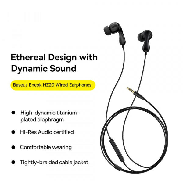 Baseus Handsfree USB-C Encok CZ20, Black A00171400113-00
