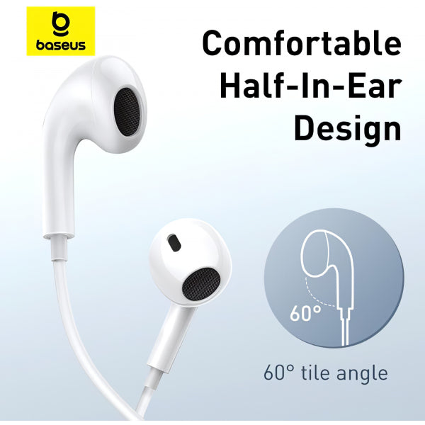 Baseus Handsfree USB-C Encok CZ17, White A00170000213-Z1