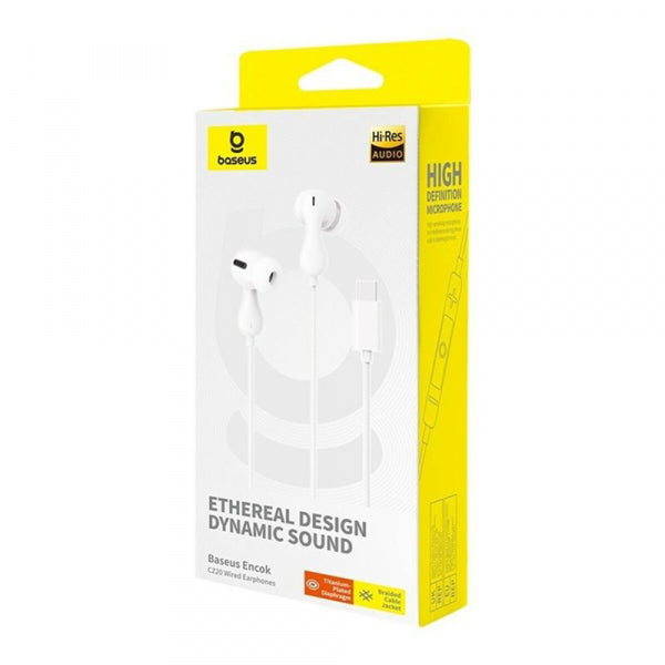 Baseus Handsfree USB-C Encok CZ20, White A00171400213-00