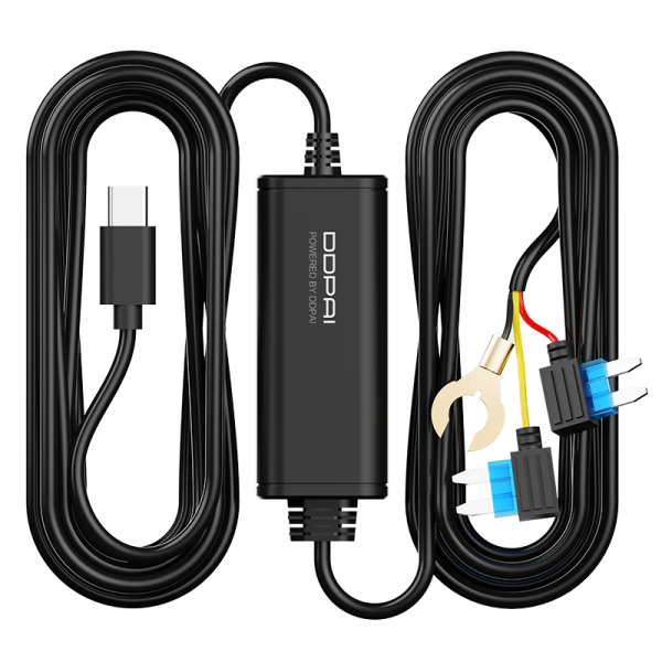 Ddpai Hardwire Kit for Dash Cam MINI2X / N1 Dual / N2 Dual / N5 Dual / Z50 Pro / Z60 / Z60 Pro, Black