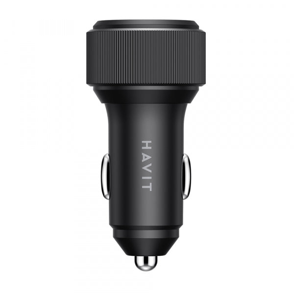 Havit Car Charger CC2014, 30W, 3A, 2 x USB-C, Black