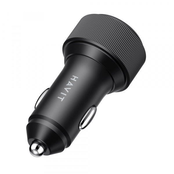 Havit Car Charger CC2014, 30W, 3A, 2 x USB-C, Black