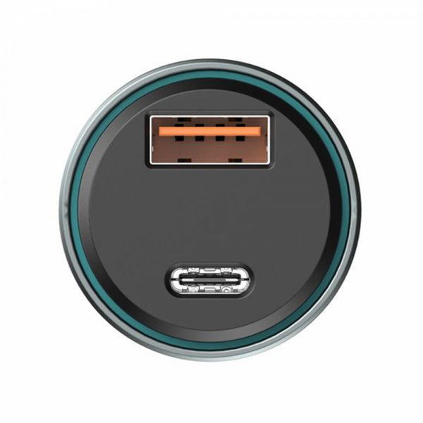 Havit Car Charger CC2017, 45W, 3A, 1 x USB-A - 1 x USB-C, Blue Black