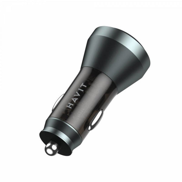 Havit Car Charger CC2017, 45W, 3A, 1 x USB-A - 1 x USB-C, Blue Black