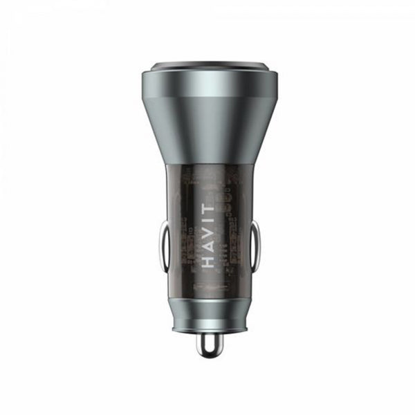 Havit Car Charger CC2017, 45W, 3A, 1 x USB-A - 1 x USB-C, Blue Black