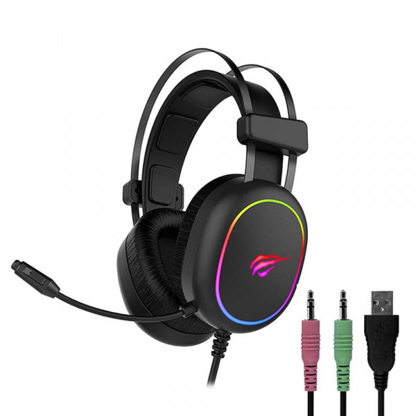 Havit Gaming 3.5mm Headset H2016d, RGB, 2m, Black