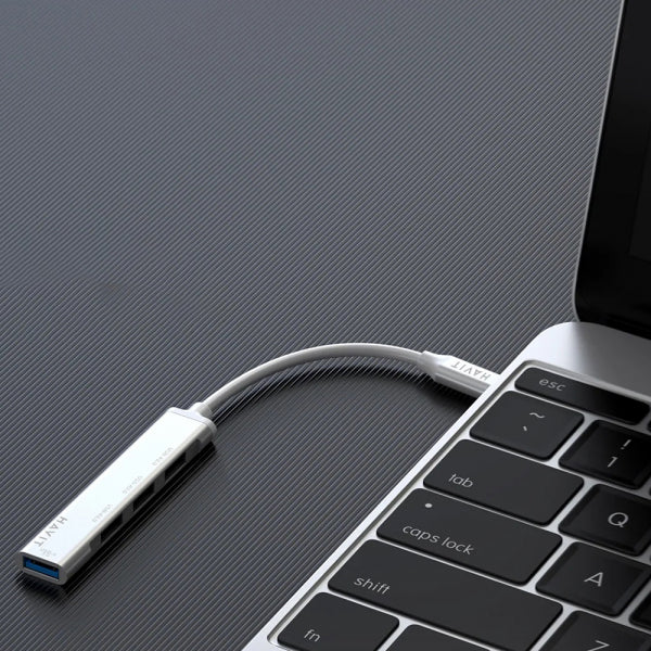 Havit USB-C Hub HB41, 4in1, Silver