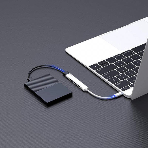 Havit USB-C Hub HB41, 4in1, Silver