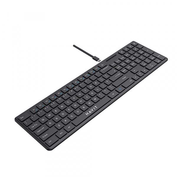 Havit Wired Keyboard KB252, USB-C, 1.5m, Black