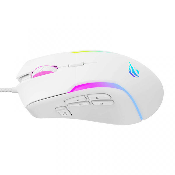 Havit Wired Gaming Mouse MS1033, RGB, 800DPI - 8000DPI, White