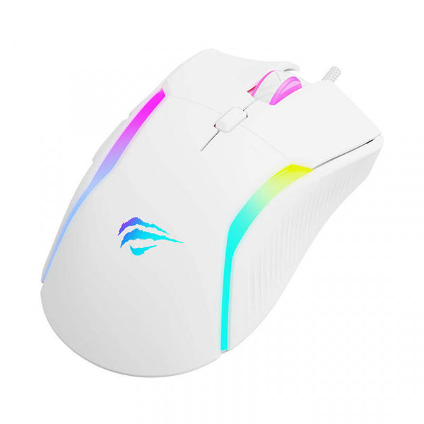 Havit Wired Gaming Mouse MS1033, RGB, 800DPI - 8000DPI, White