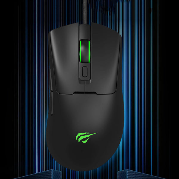 Havit Wired Gaming Mouse MS966, RGB, 800DPI - 12000DPI, 1.6m, Black