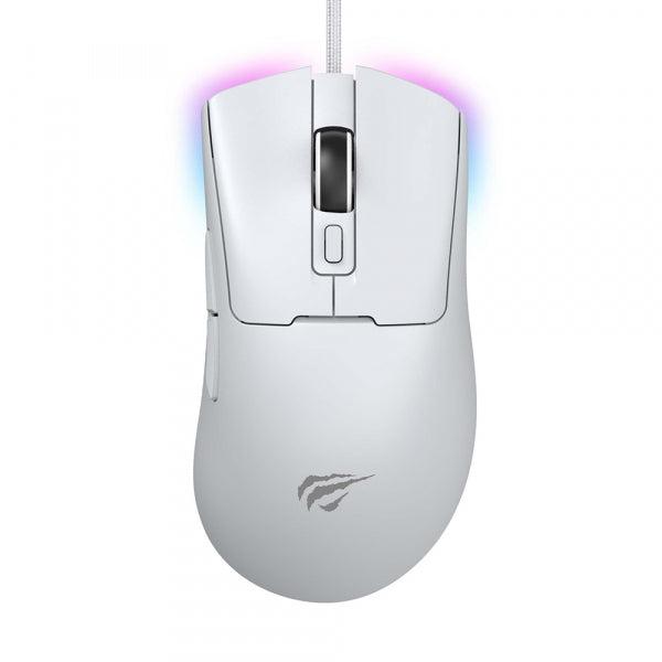 Havit Wired Gaming Mouse MS966, RGB, 800DPI - 12000DPI, 1.6m, White