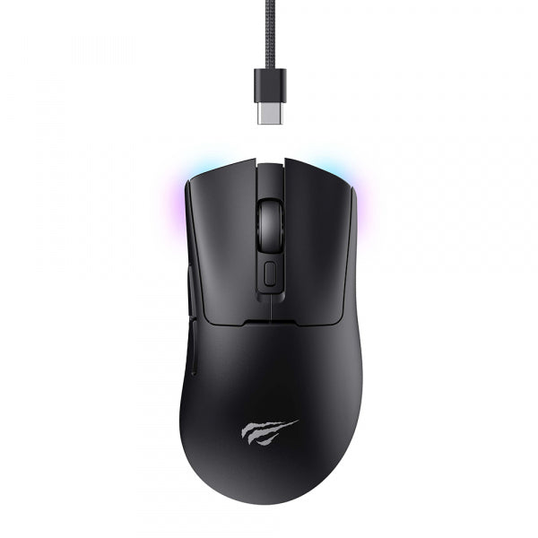 Havit Wireless Gaming Mouse MS966WB, 800DPI - 10000DPI, BT / Wi-Fi / Wired, Black
