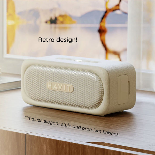 Havit Bluetooth Speaker SK905BT, 20W, Waterproof, Beige