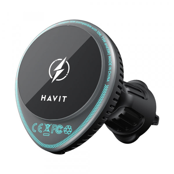 Havit Wireless Car Charger W3036, 15W, 1.67A, Black