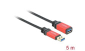 Delock Verlängerungskabel USB 3.0 Typ-A Stecker > USB 3.0 Typ-A Buchse 5 m Premium