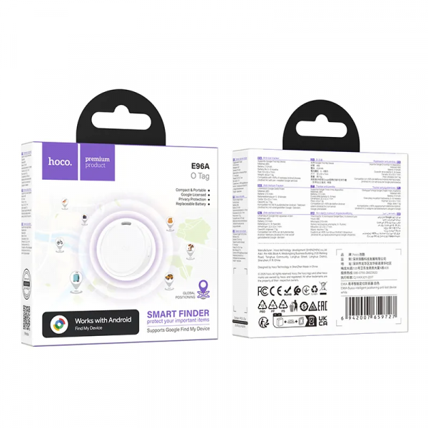 Hoco SmartTag E96A for Android Series, White