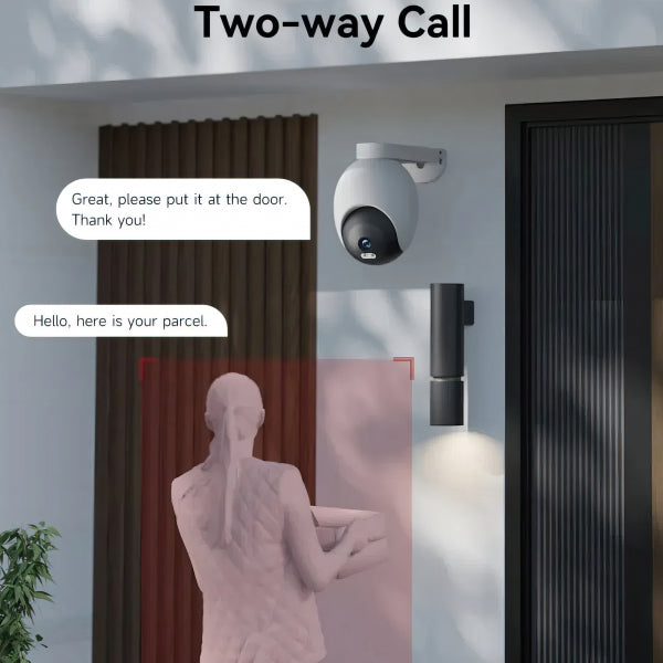 iMILAB Home Security Camera EC6, Wi-Fi, 3K, IP66, Outdoor, White CMSXJ65A