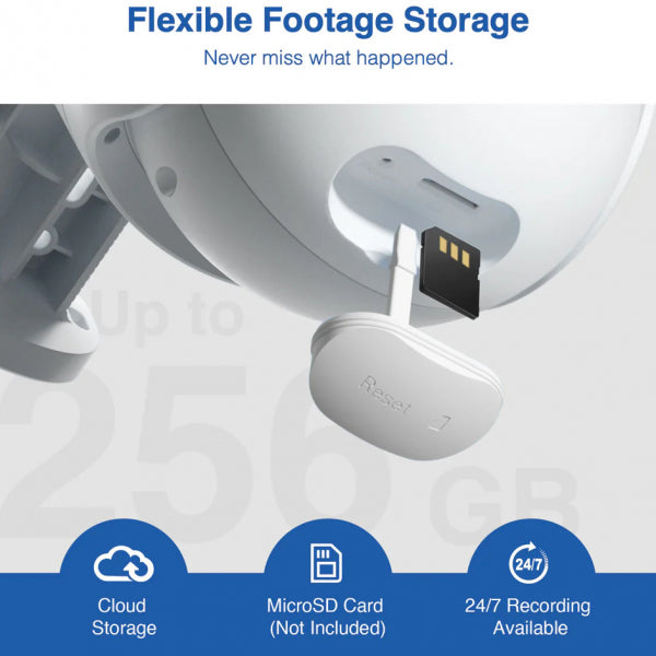 iMILAB Home Security Camera EC6 Dual, Wi-Fi, 2K, IP66, Outdoor, White CMSXJ68A