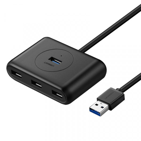 Ugreen USB Hub CR113, 4 x USB-A 3.0, 0.5m, Black