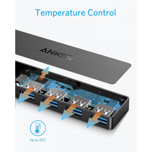 Anker USB Hub 4 x USB-A 3.0, Black A7516016