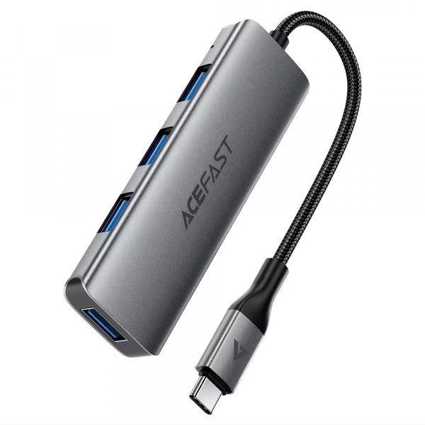 Acefast USB Hub J15, 4in1, Grey